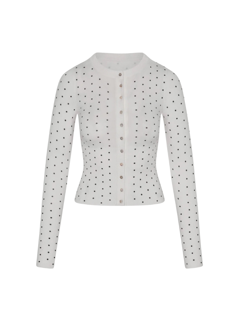 LENON BUTTON UP KNIT SWEATER IN BELLE OF THE BALL