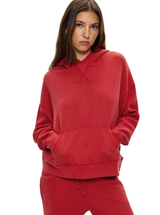 HAVEN THERMAL HOODIE IN STRAWBERRY RED