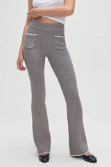 Camden Knit Pants in Heather Grey