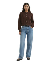 HERITAGE CARDIGAN IN BROWN