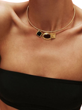 SOLENE CHOKER CHARM BUNDLE IN GOLD