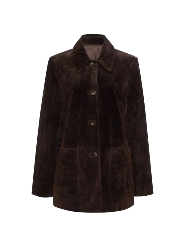 YELLOWSTONE JACKET IN ESPRESSO SUEDE