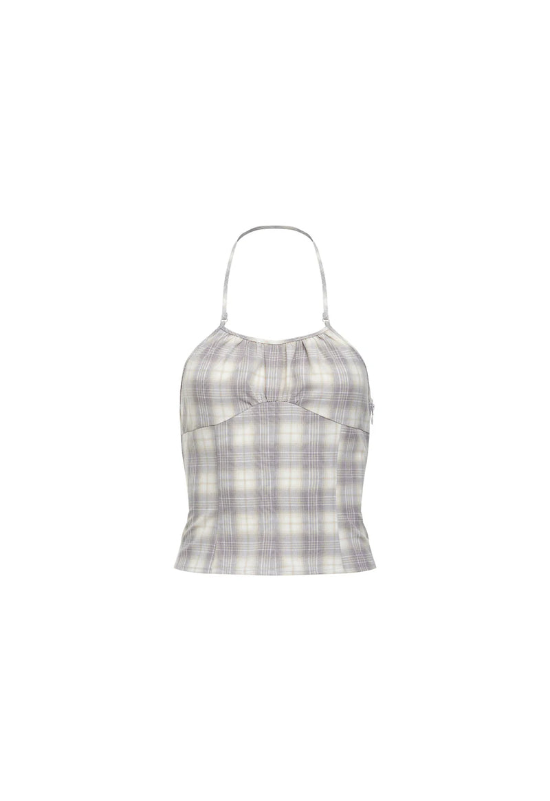 SWEET ESCAPE CAMI IN SMOKE PLAID