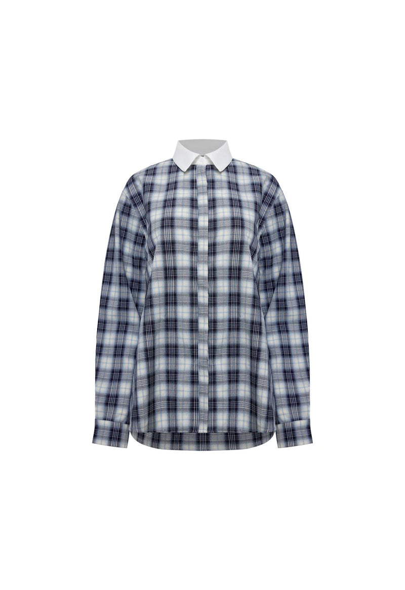 VACANZA SHIRT IN NAVY PLAID