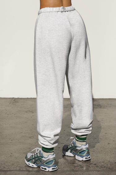 Oversized Jogger in Pearl Grey French Terry