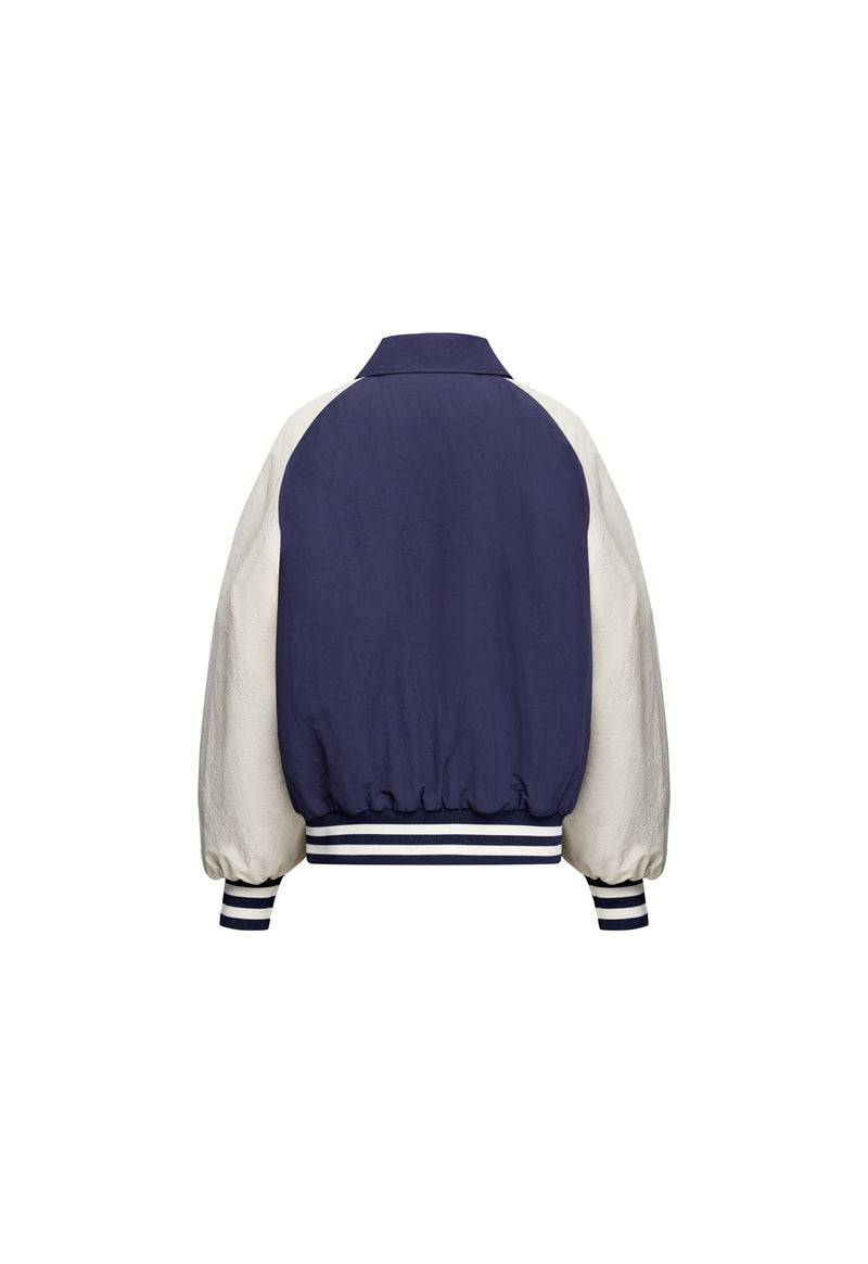 Hailey Bomber in Navy