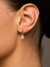 CLEO PEAR HUGGIES IN GOLD