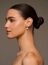 LARGE CLEO CHARM HUGGIES IN GOLD