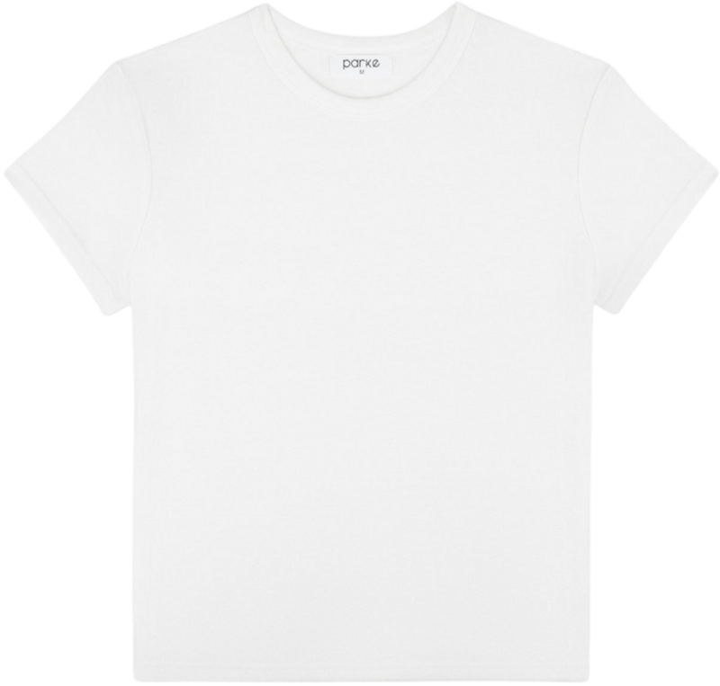 SHORT SLEEVE TEE IN WHITE