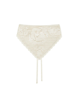 TRIANGLE BANDANA IN IVORY