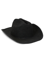 RAFFIA COWBOY IN NOIR