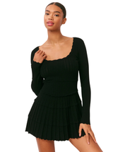 LAVENDER DRESS IN BLACK