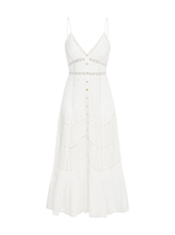 ESILDA DRESS IN TRUE WHITE