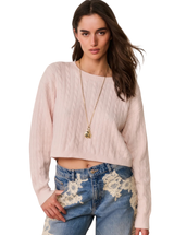 FILOMENA PULLOVER IN PALE GUAVA