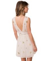 LAWTON DRESS IN LUNAR GOLD