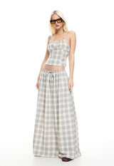 SWEET ESCAPE CAMI IN SMOKE PLAID