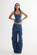 Smokeshow Jean in Blue Denim