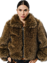 ALESSANDRA COAT IN BROWN