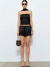 NOIR LACE SHORT IN BLACK