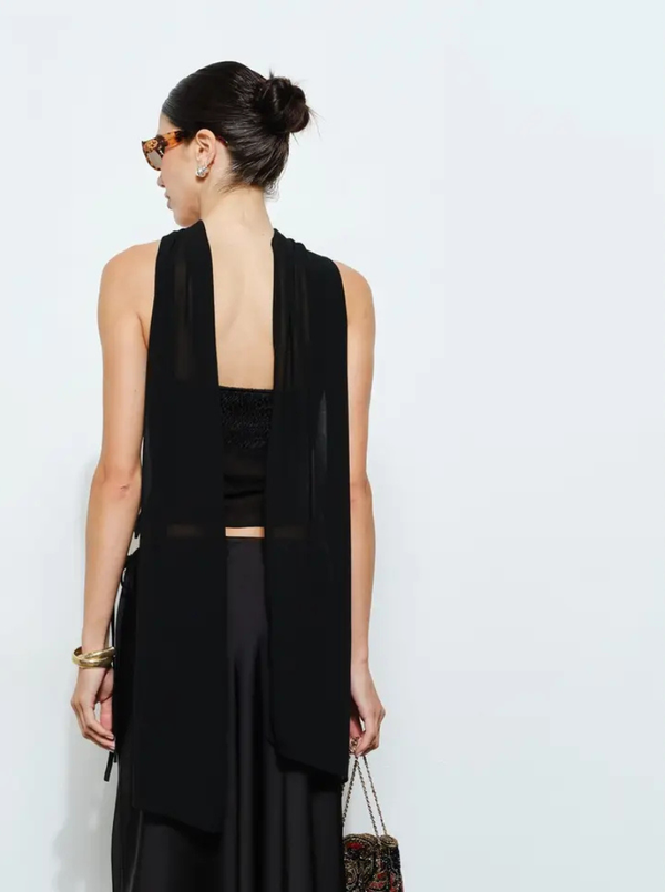 ALL THE DRAMA TOP IN BLACK