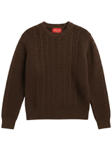 FISHERMAN KNIT IN CHOCOLATE