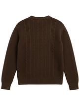 FISHERMAN KNIT IN CHOCOLATE