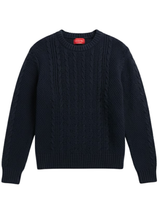 FISHERMAN KNIT IN NAVY