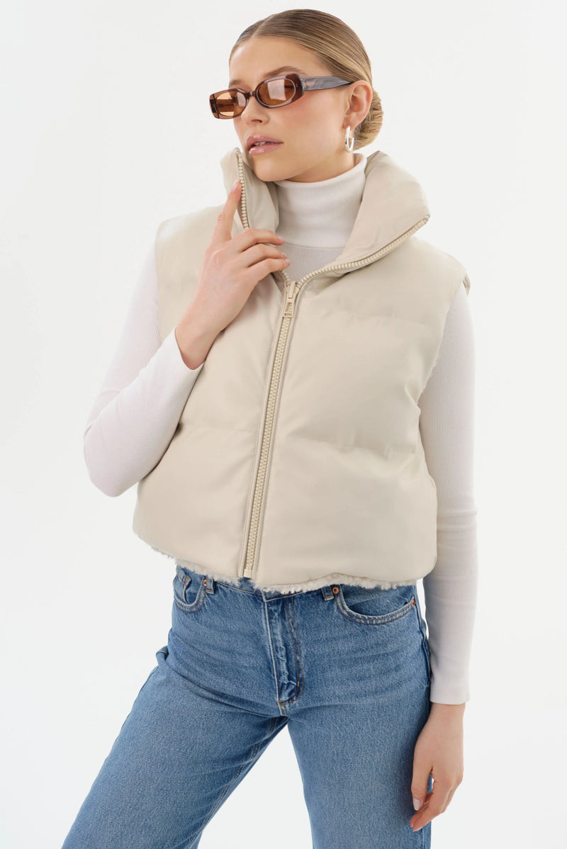 MELICIA REVERSIBLE PUFFER VEST