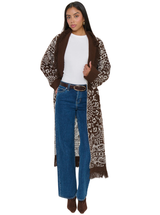 MAISIE CARDIGAN IN BROWN BANDANA