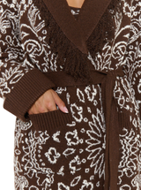 MAISIE CARDIGAN IN BROWN BANDANA