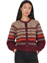 MALIA SWEATER IN BERRY STRIPE