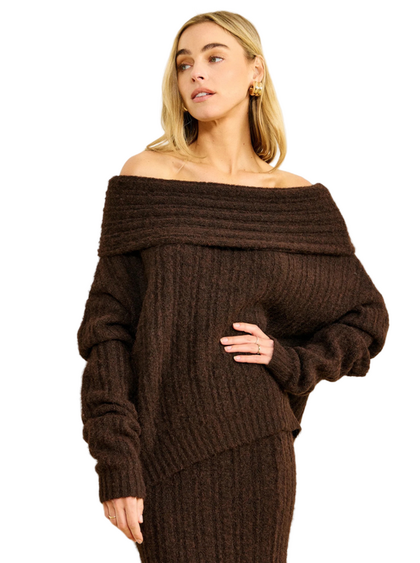 OPHELIE SWEATER IN CHOCOLATE