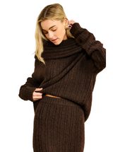 OPHELIE SWEATER IN CHOCOLATE
