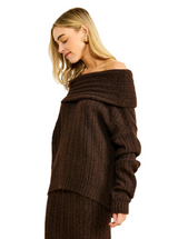 OPHELIE SWEATER IN CHOCOLATE