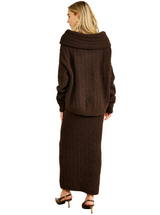 OPHELIE SWEATER IN CHOCOLATE