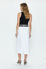 Alice Midi Skirt in White