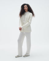 Rossella Cable Cardigan in Cream