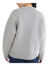 STUDIO SWEATER IN HEATHER GREY