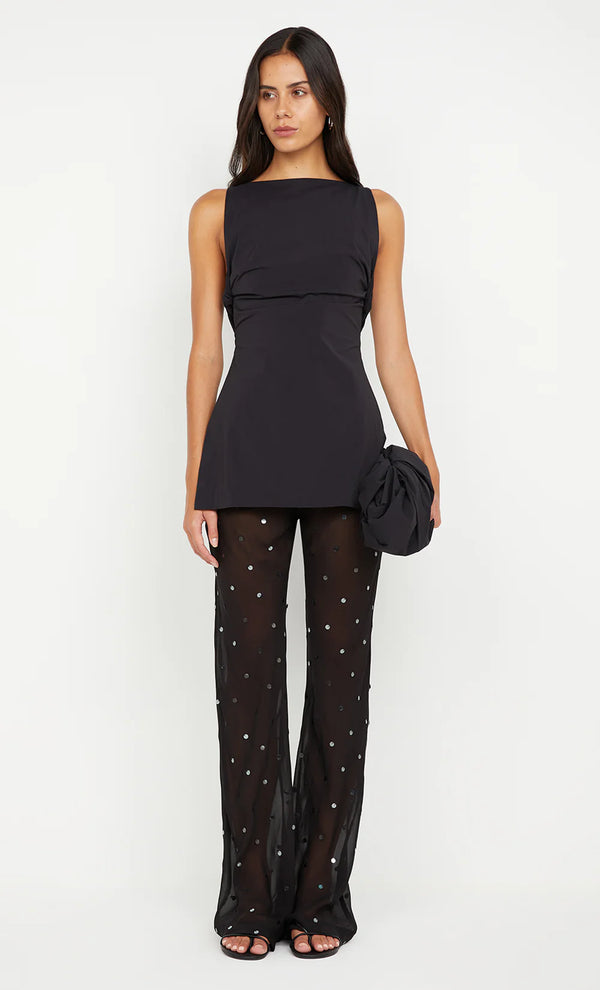 ARIELLE PANT IN BLACK SEQUIN