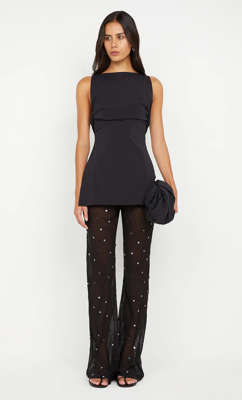 ARIELLE PANT IN BLACK SEQUIN