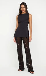 ARIELLE PANT IN BLACK SEQUIN