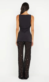 ARIELLE PANT IN BLACK SEQUIN