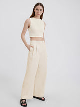 The Tori Pant in Ecru