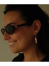 CORFU GOLD FISH EARRINGS