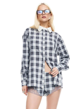 VACANZA SHIRT IN NAVY PLAID