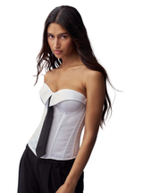 CHRYS CORSET IN WHITE