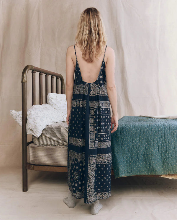 THE SLIP SLEEP DRESS IN BANDANA PATCHWORK