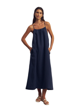 THE BLISS FLOW MAXI IN NAVY