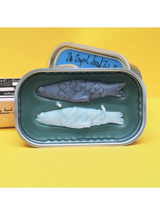 TINNED FISH CANDLE OLIVE OIL AND SEA SALT