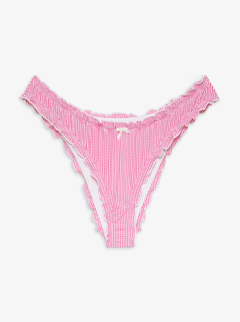 Beloved Bikini Bottom in Pink Stripe